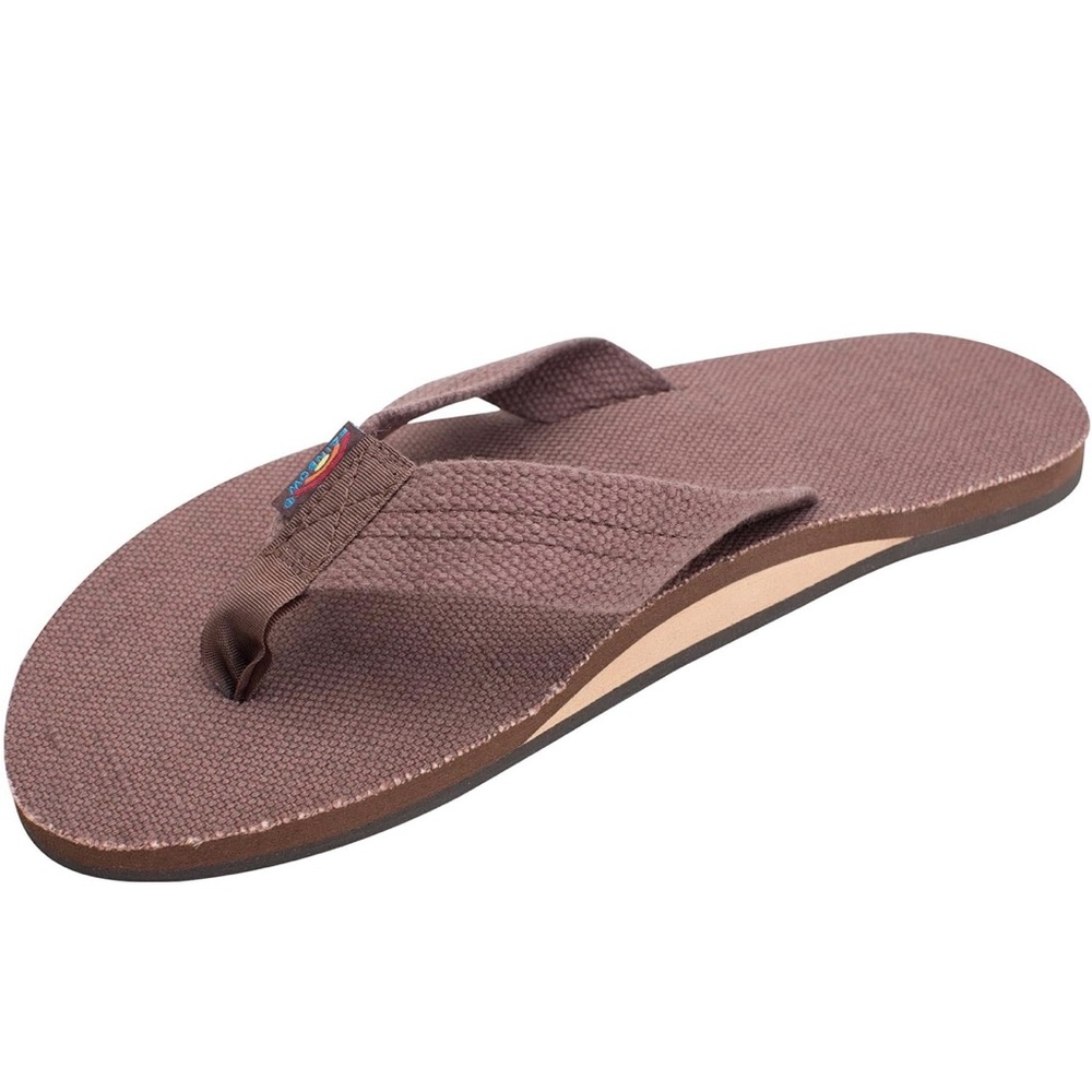 Rainbow Brown Men's Flip-Flops